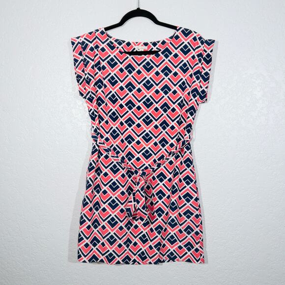 Gap Pink & Blue Geometric Mini Shift‎ Dress Size XS - Picture 1 of 8